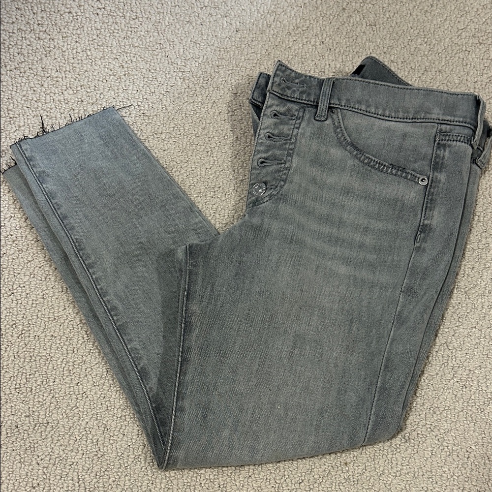 Express Women's Charcoal Ankle Jeans